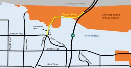 Project Area Map Brea Cyn